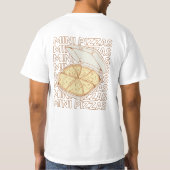 Mini-Pizza-Diät – Ich esse eine Mini-Pizza Scheibe T-Shirt (Rückseite)