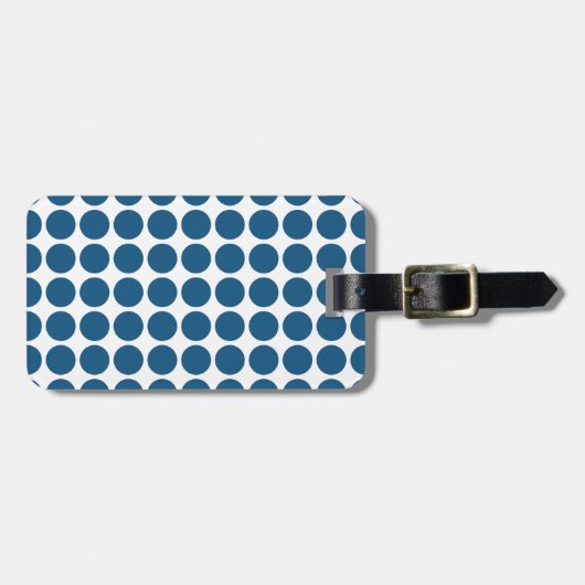 Mini Polka Dots Gepäcktag Gepäckanhänger (Vorderseite horizontal)