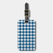 Mini Polka Dots Gepäcktag Gepäckanhänger (Vorderseite vertikal)