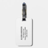 Mini Polka Dots Gepäcktag Gepäckanhänger (Rückseite vertikal)