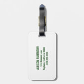 Mini Polka Dots Gepäcktag Gepäckanhänger (Rückseite vertikal)