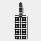 Mini Polka Dots Gepäcktag Gepäckanhänger (Vorderseite vertikal)
