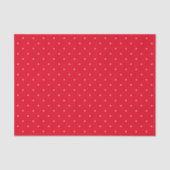 Mini Polka Dots Red Christmas Holiday Tissue Paper Seidenpapier (Vorderseite)