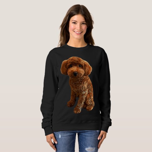 Mini Poodle Golden Doodle Sweatshirt (Vorne ganz)