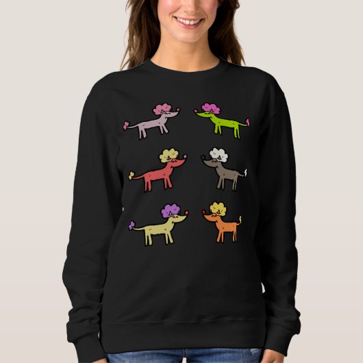 Mini Poodles Sweatshirt (Vorderseite)