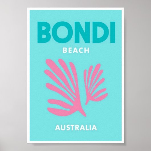 Mini Poster - Bondi Beach Australien (Vorne)