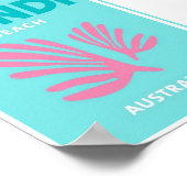 Mini Poster - Bondi Beach Australien (Ecke)