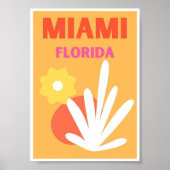 Mini Poster - Miami Florida (Vorne)
