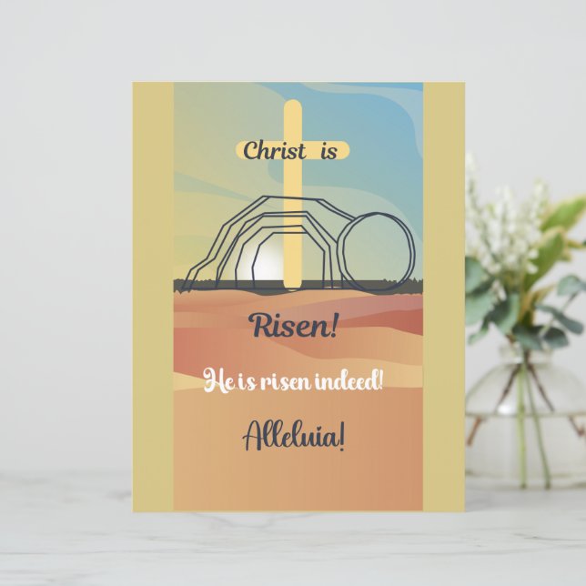 Mini Poster mit Bibelhintergrund und Wüste (Stehend Vorderseite)