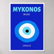 Mini Poster - Mykonos Muse Griechenland