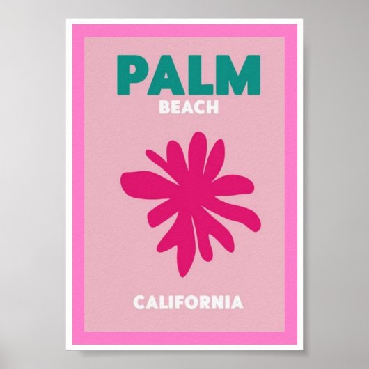 Mini Poster - Palm Beach California (Vorne)