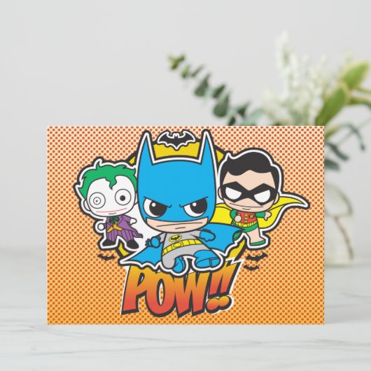 Mini Pow Einladung (Stehend Vorderseite)