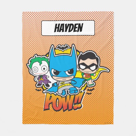 Mini Pow Fleecedecke (Vorderseite)