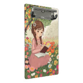 Mini Prancheta Menina escrevendo em um campo Mini Klemmbrett (Schrägansicht)