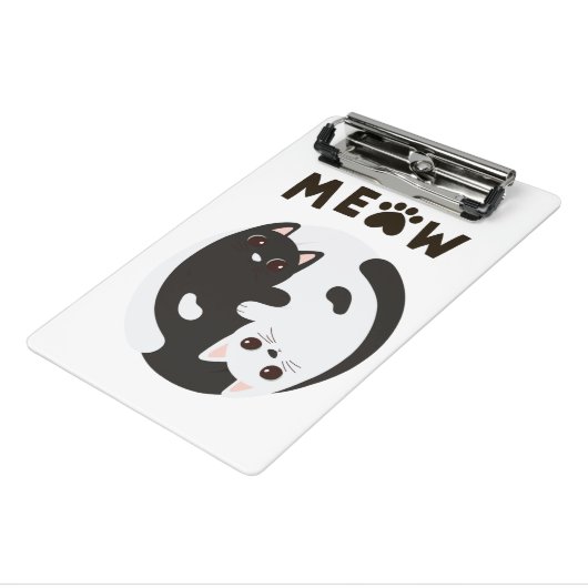 Mini Prancheta Meow da Mon Petit Livre Mini Klemmbrett (Gewinkelt3)