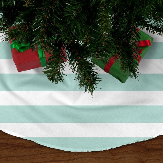 Mini Preppy Stripes Polyester Weihnachtsbaumdecke