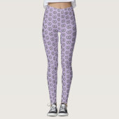 Mini Pretzel Snacks auf Lilac (oder irgendeinem be Leggings (Vorderseite)