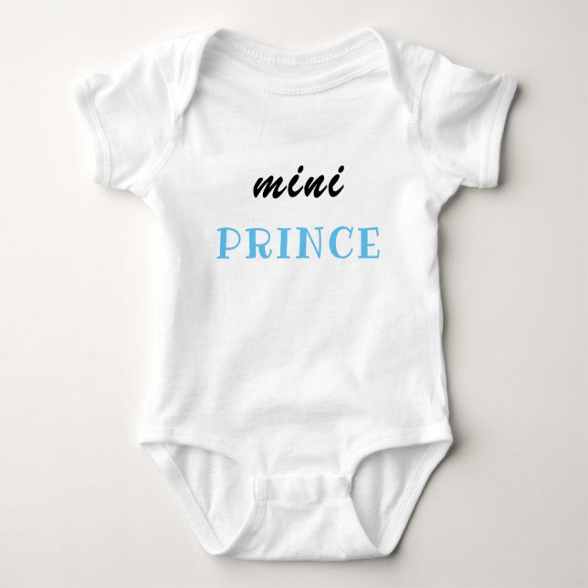 Mini Prince, Babydusche, Neugeborener, Baby Strampler (Vorderseite)