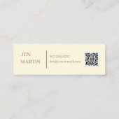 Mini Princess Party Business Card Visitenkarte (Rückseite)