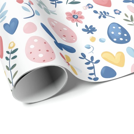 Mini-Print Pastel Oster - 30" x 6' Roll Geschenkpapier (Rolleneckpunkt)