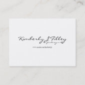 Mini Printwerbung auf dem Jagdgrund Visitenkarte (Rückseite)