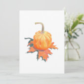 Mini Pumpkin auf der Eichenholzkarte (Stehend Vorderseite)