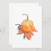 Mini Pumpkin auf der Eichenholzkarte (Vorne/Hinten)