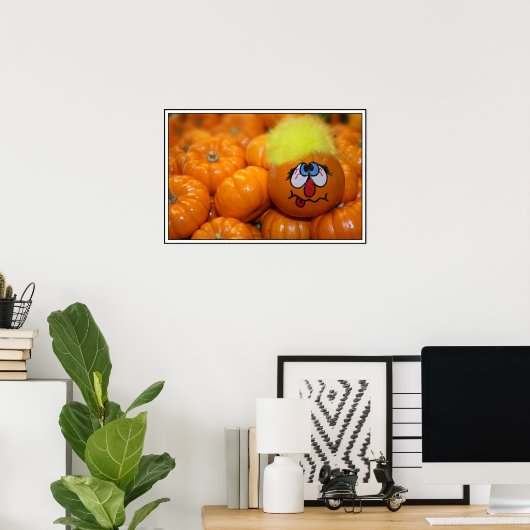 Mini Pumpkin Face Poster (Heimbüro)