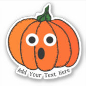 Mini Pumpkin Halloween Aufkleber (Vorderseite)
