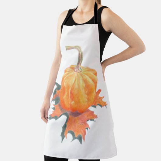 Mini Pumpkin über das Herbstblatt Schürze (InSitu)