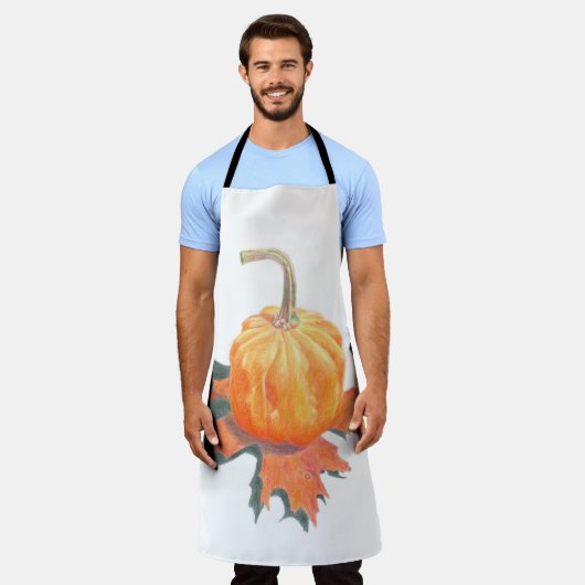 Mini Pumpkin über das Herbstblatt Schürze (Getragen)