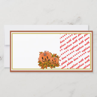Mini Pumpkins mit Herbstlauben Foto Frame