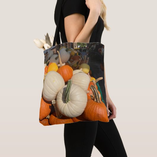 Mini Pumpkins so farbenfroh Tasche (Von Nahem)
