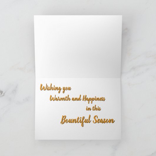 Mini Pumpkins und Gourds Sortiment Fall Foto 2 Karte (Innenseite)