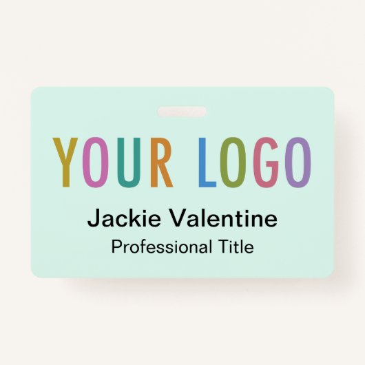 Mini-PVC-Name-Abzeichen mit Logo-Clip-Rollen oder Ausweis (Vorderseite)