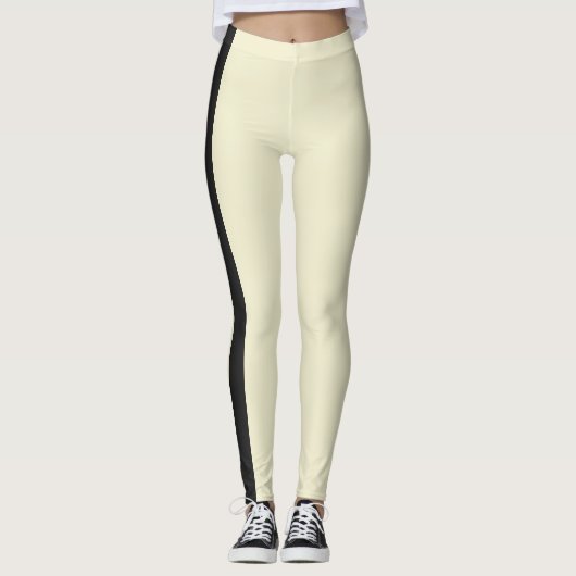 Mini-Racing-Streifen auf beliebigem FARBHintergrun Leggings (Vorderseite)