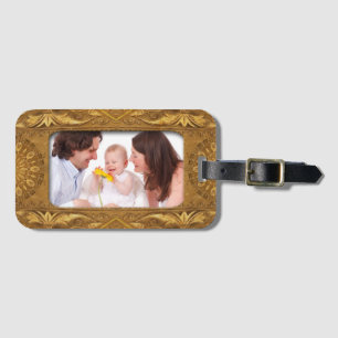 Mini-Rahmen - antikes I + Ihr Foto Gepäckanhänger