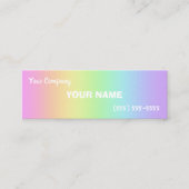 Mini Rainbow Gradient Business Cards Mini Visitenkarte (Vorderseite)