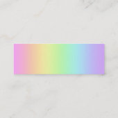 Mini Rainbow Gradient Business Cards Visitenkarte (Rückseite)