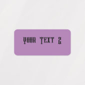 Mini Rectangle Waterproof Label Etiketten (Design 2)