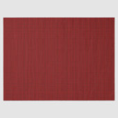 Mini Red and Black Buffalo Check Gingham Pattern Seidenpapier (Vorderseite)