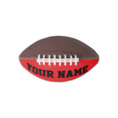 Mini RED and BLACK Personalisiert Football (Vorderseite)