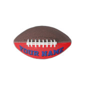 Mini RED UND BLAUE Personalisiert Football (Vorderseite)