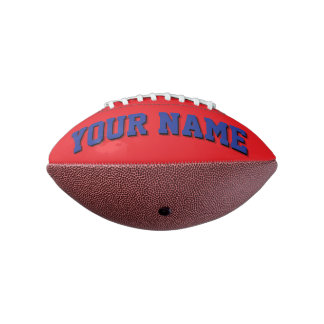 Mini RED UND BLAUE Personalisiert Football