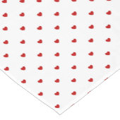 Mini Red Velvet Herz Kurzer Tischläufer (Ecke)