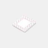 Mini Red Velvet Herz Post-it Klebezettel (angewinkelt)