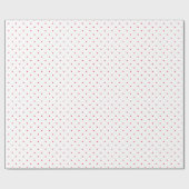 Mini Red Watercolor Polka Dots Wrapping Paper Geschenkpapier (Flach)