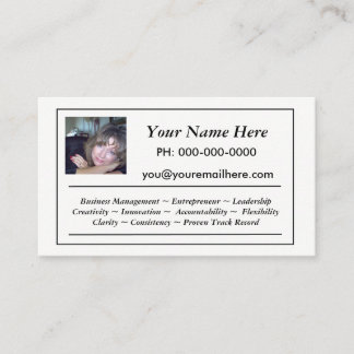 Mini Resume Business Card Visitenkarte