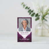 Mini Resume Card | Networking Card Geo Modern Telefonnummerkarte (Stehend Vorderseite)