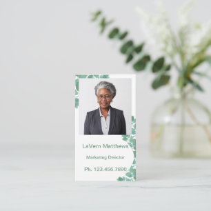 Mini Resume Card Netzwerkkarte grün Telefonnummerkarte